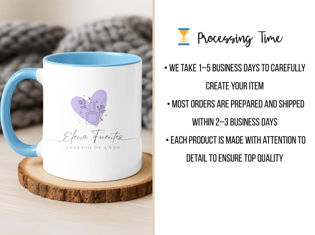 Custom Logo Mug for Business | Personalized Company Logo Coffee Cup | Bulk Branded Mugs | Corporate Gift or Employee Thank You Cup