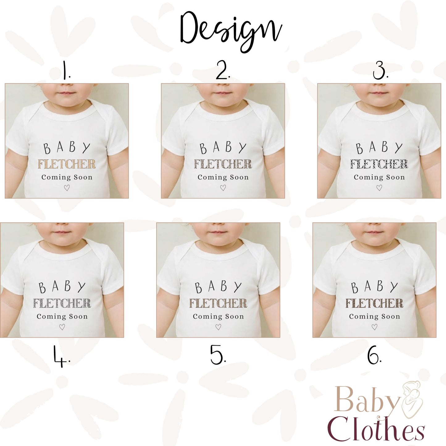 Personalised Pregnancy Announcement Baby Bodysuit, Pregnancy Reveal Baby Grow, Custom Baby Due 2026, Baby Coming Soon