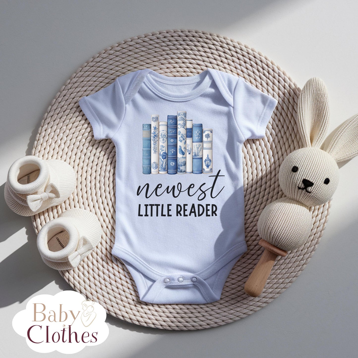 newest reading buddy baby bodysuit, cute book lover baby outfit, baby announcement, newborn baby gift, daddys reading partner onesie®