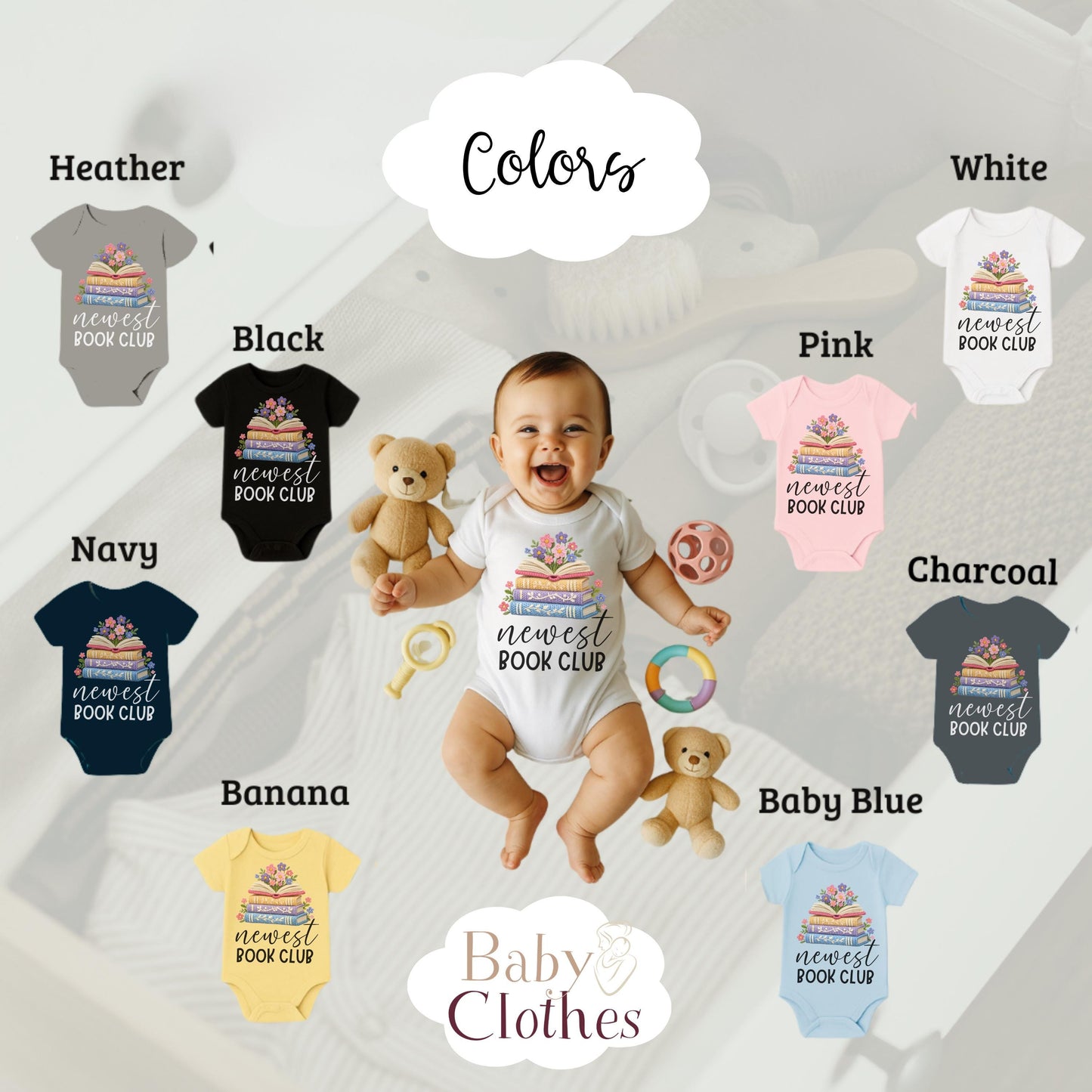 newest reading buddy baby bodysuit, cute book lover baby outfit, baby announcement, newborn baby gift, daddys reading partner onesie®