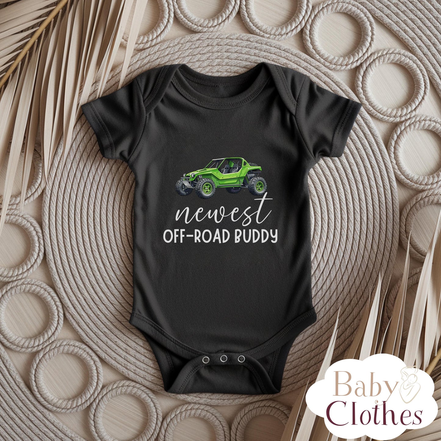newest off-road buddy baby bodysuit, cute off-road baby outfit, baby announcement, newborn baby gift, daddys off-road partner onesie®